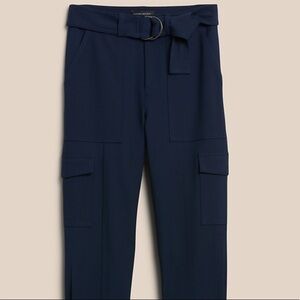 Banana Republic preppy blue tapered cargo pants